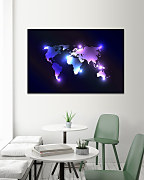 Obraz Štýlová mapa sveta 1554